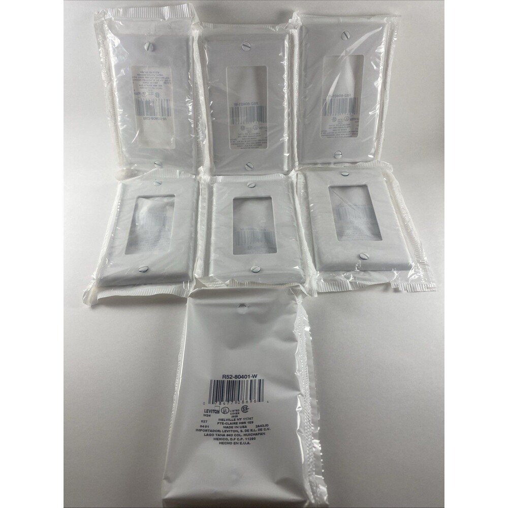 Decora 1-gang Wall Plates, White | Leviton Plate Of Home Outlet Electricity 7